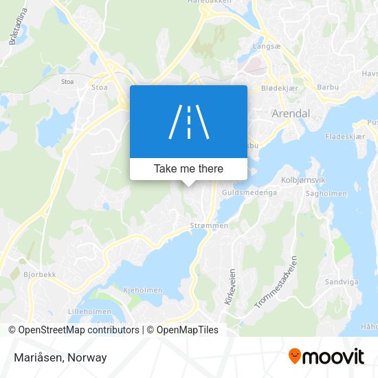 Mariåsen map