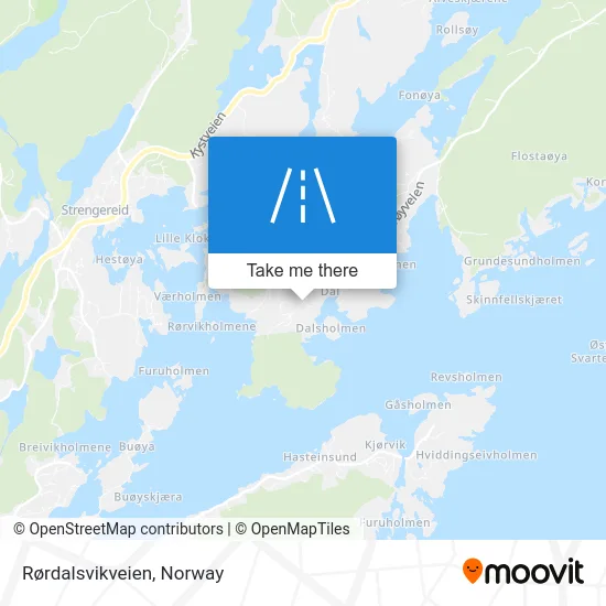 Rørdalsvikveien map
