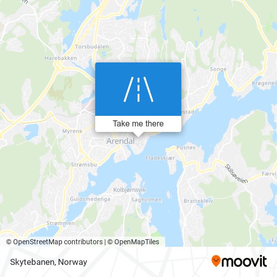 Skytebanen map