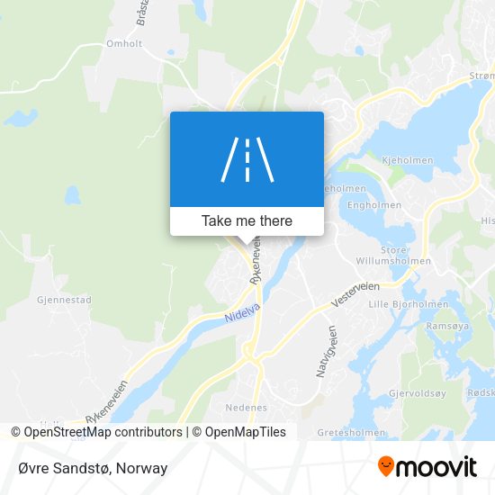 Øvre Sandstø map