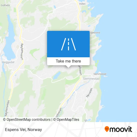Espens Vei map