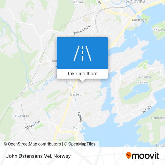 John Østensens Vei map