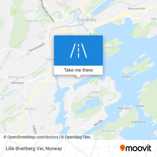 Lille Øverberg Vei map