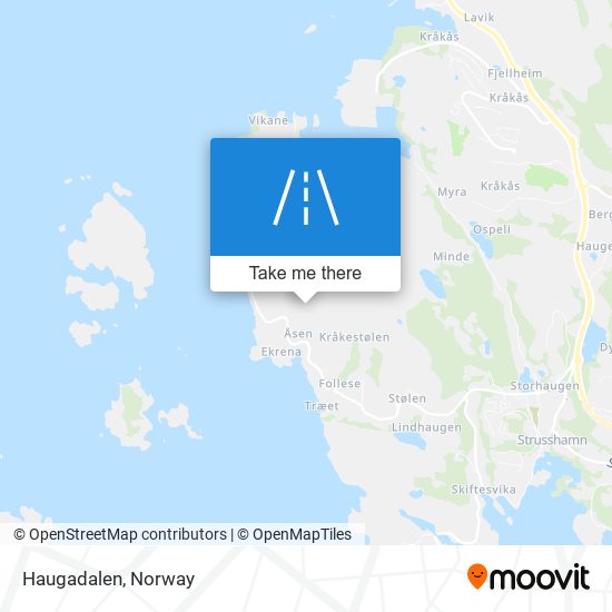 Haugadalen map