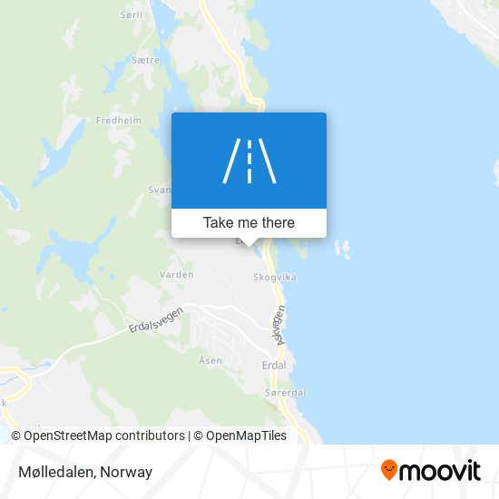 Mølledalen map