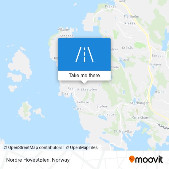 Nordre Hovestølen map
