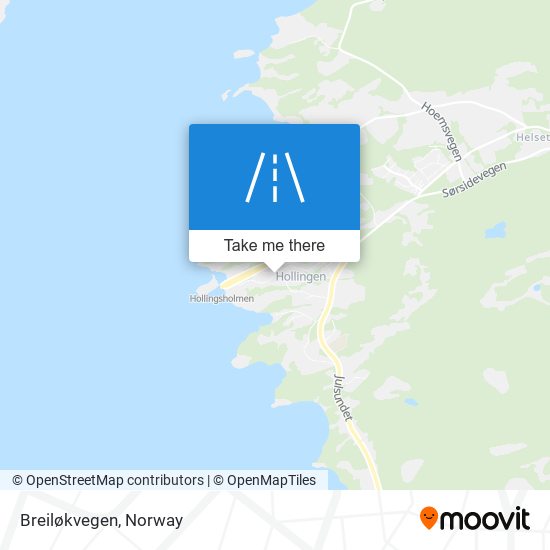 Breiløkvegen map