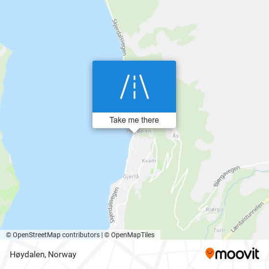Høydalen map