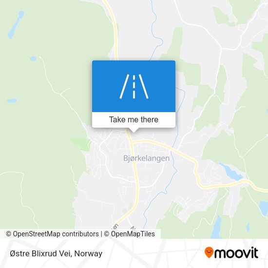 Østre Blixrud Vei map