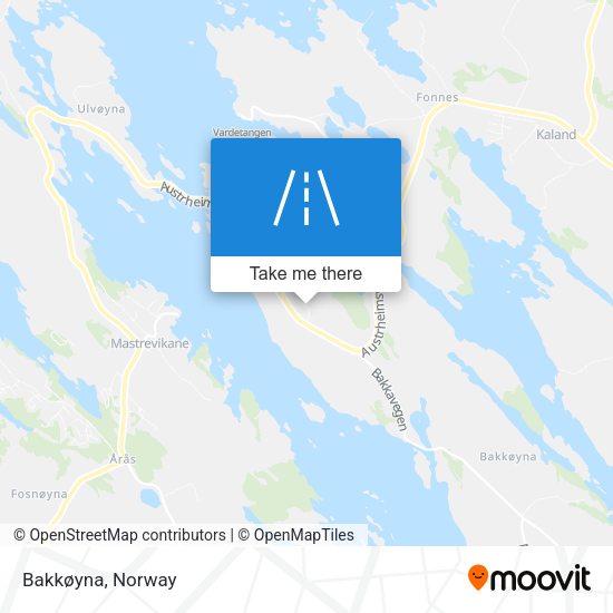 Bakkøyna map