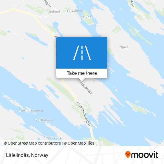 Litlelindås map