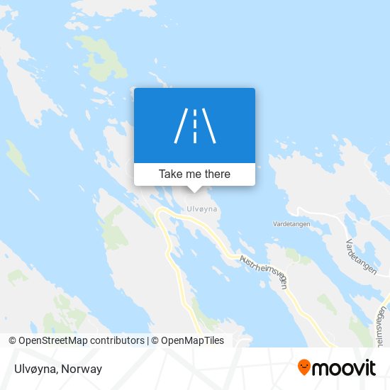 Ulvøyna map