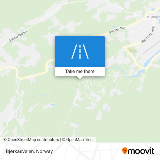 Bjørkåsveien map