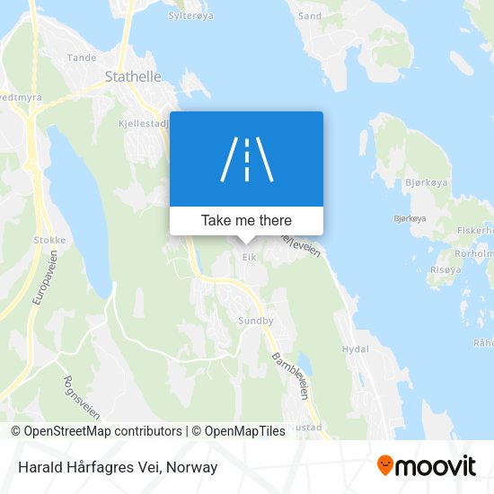 Harald Hårfagres Vei map