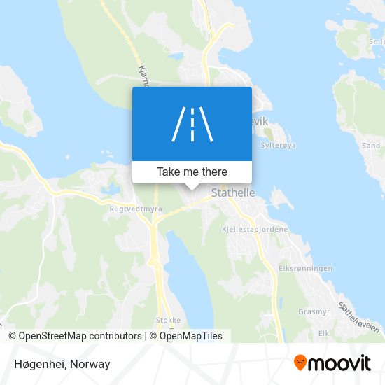 Høgenhei map