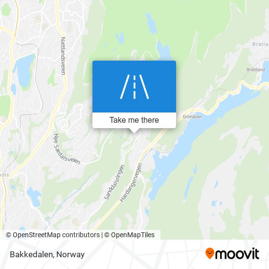 Bakkedalen map