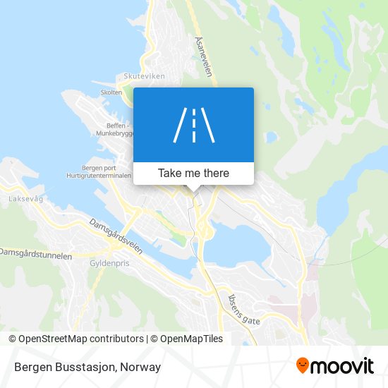 Bergen Busstasjon map