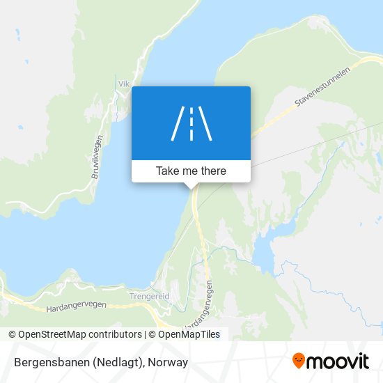 Bergensbanen (Nedlagt) map