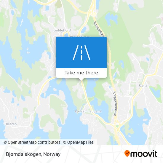 Bjørndalskogen map