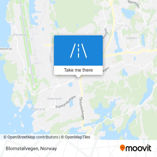 Blomstølvegen map