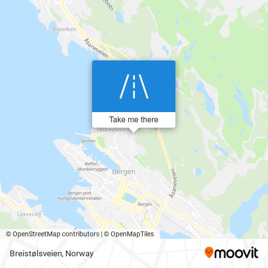 Breistølsveien map