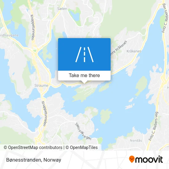 Bønesstranden map