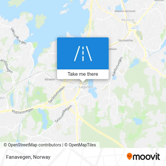 Fanavegen map