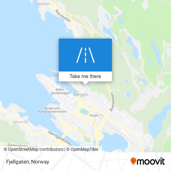 Fjellgaten map