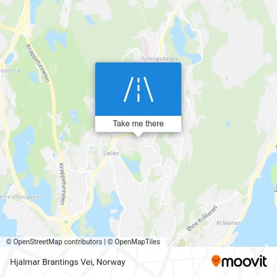Hjalmar Brantings Vei map