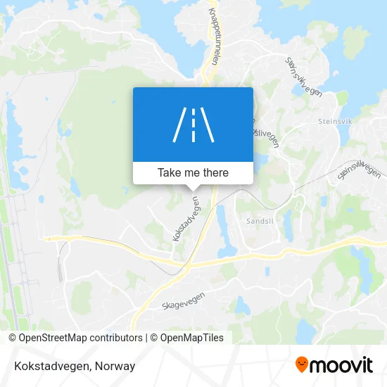 Kokstadvegen map