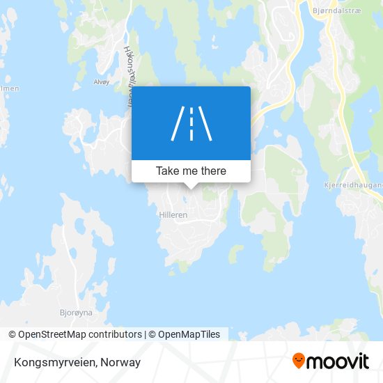 Kongsmyrveien map