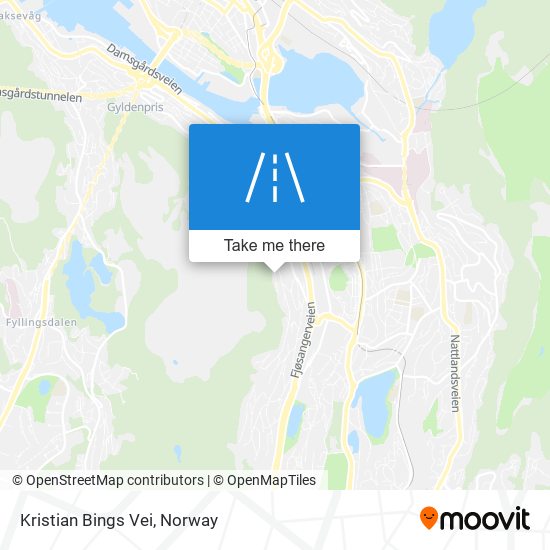 Kristian Bings Vei map