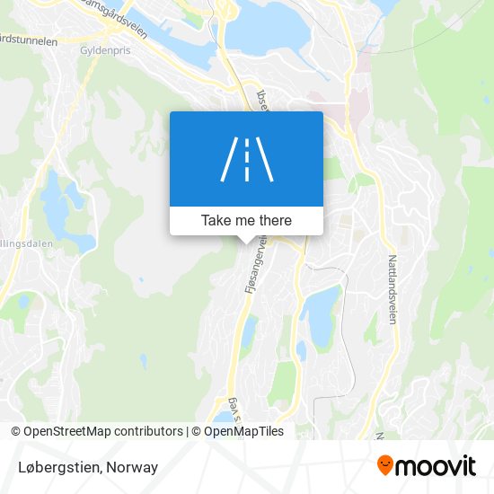 Løbergstien map