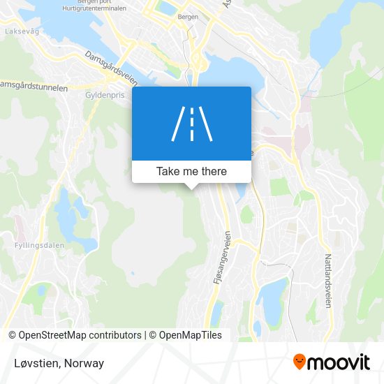 Løvstien map