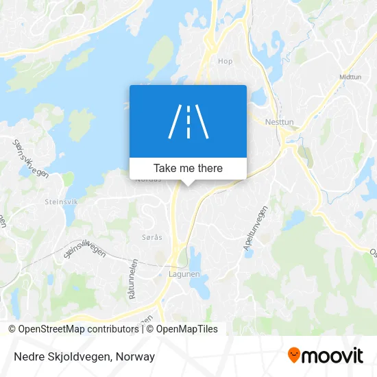 Nedre Skjoldvegen map