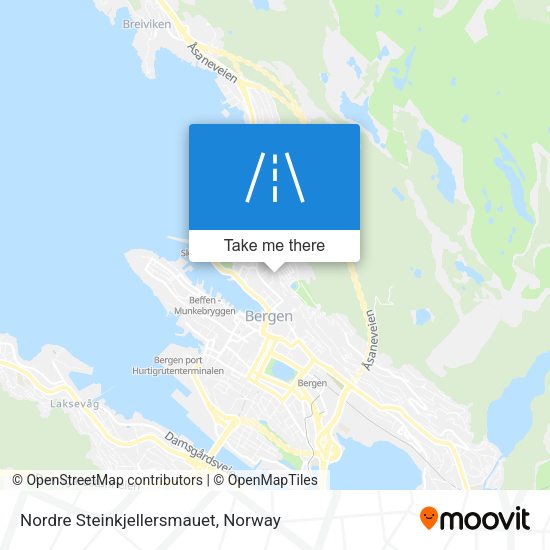 Nordre Steinkjellersmauet map