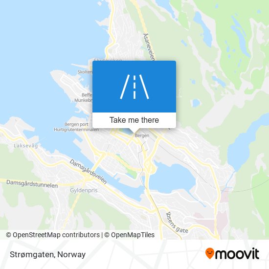 How get to Strømgaten in Bergen by Bus, Light Rail or