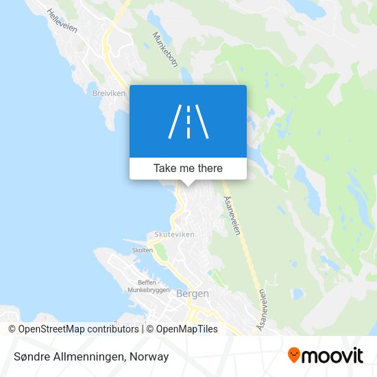 Søndre Allmenningen map