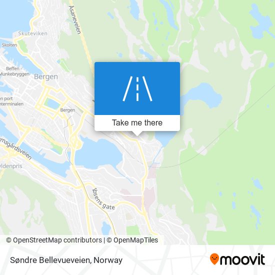 Søndre Bellevueveien map