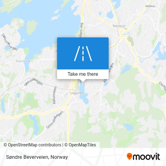 Søndre Beverveien map