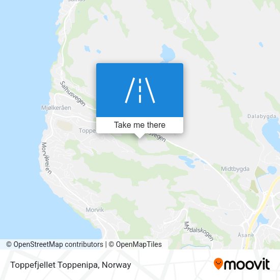 Toppefjellet Toppenipa map