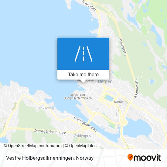 Vestre Holbergsallmenningen map