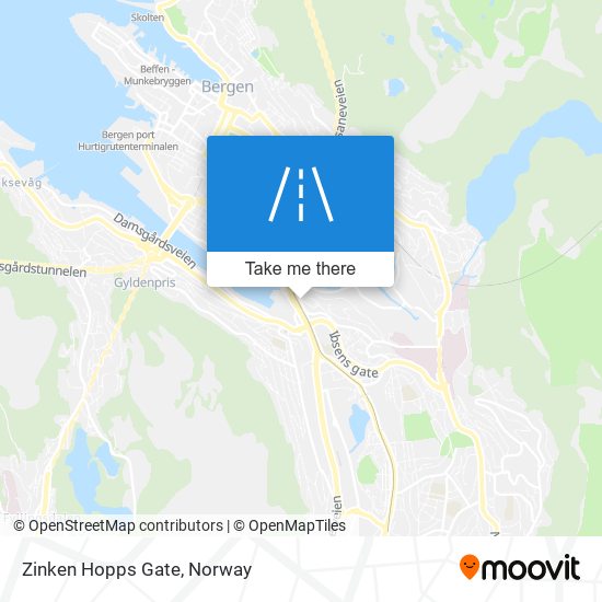Zinken Hopps Gate map