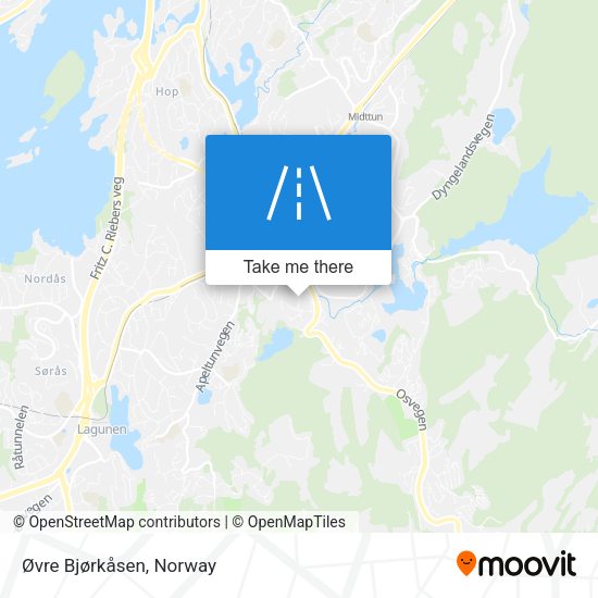 Øvre Bjørkåsen map