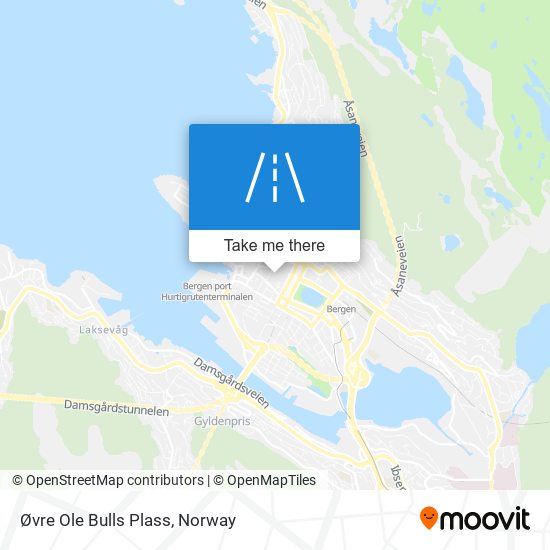 Øvre Ole Bulls Plass map