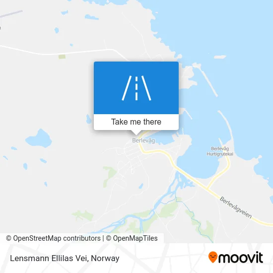 Lensmann Ellilas Vei map