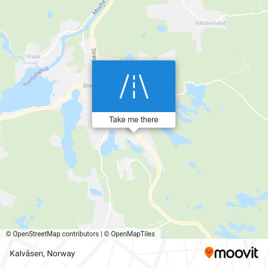 Kalvåsen map