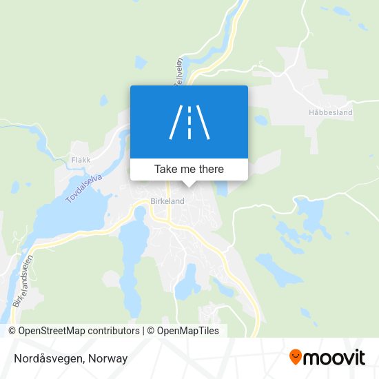 Nordåsvegen map