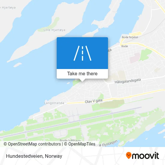 Hundestedveien map