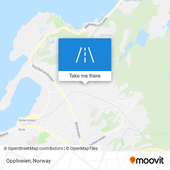 Oppliveien map